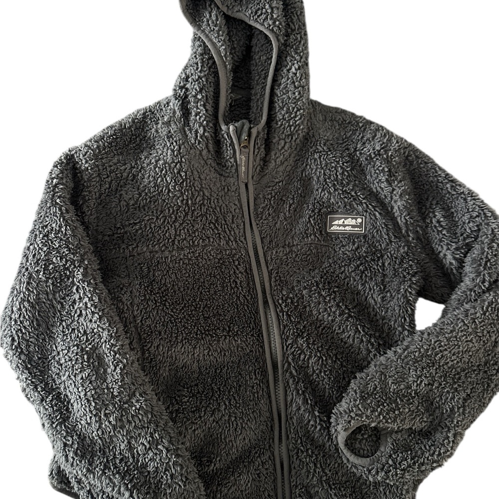 Eddie Bauer Charcoal Sherpa Kids Jacket